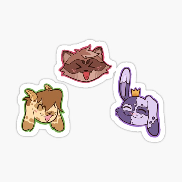 "Bench Trio as Animals " Sticker for Sale by ScribbleCorner Redbubble