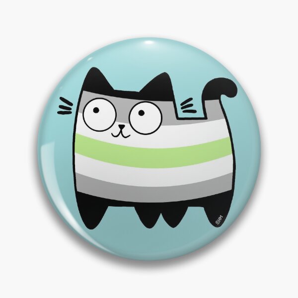Item preview, Agender Pride Cat designed and sold by SamHoweMeow.