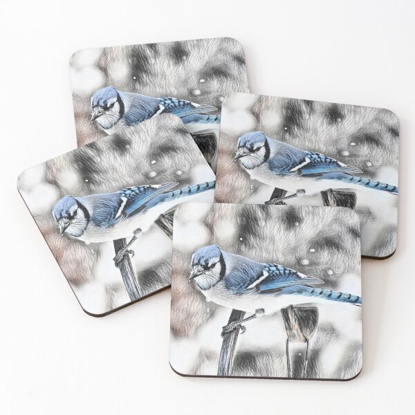 Item preview, Blue Jay on the Fence designed and sold by ReneeKennedy.