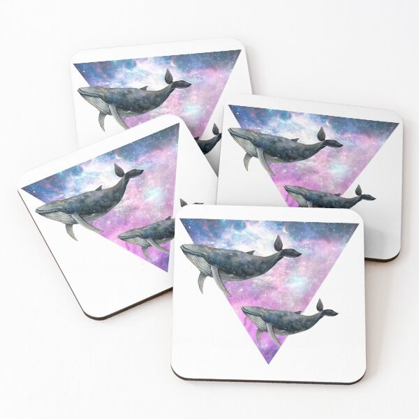 Item preview, Flying Whales with Universe Background designed and sold by PrintinglyArt.