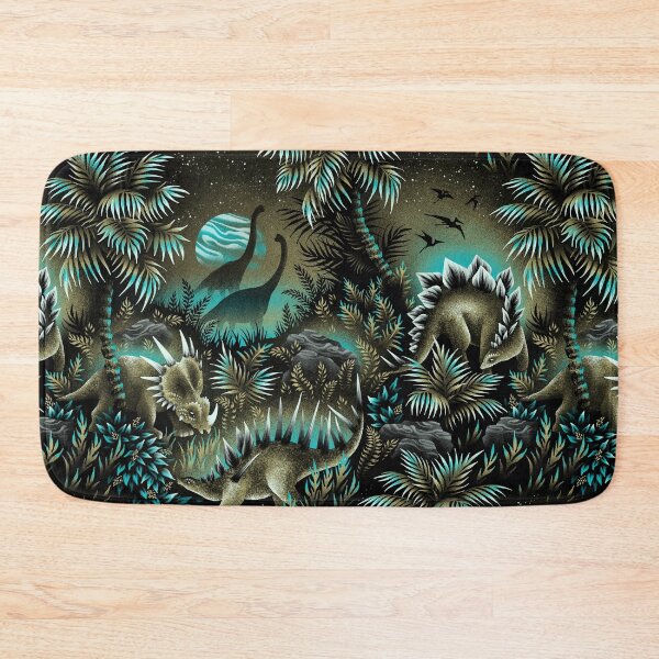 Item preview, Dinosaur Lagoon - Green / Teal designed and sold by Andrea Muller.