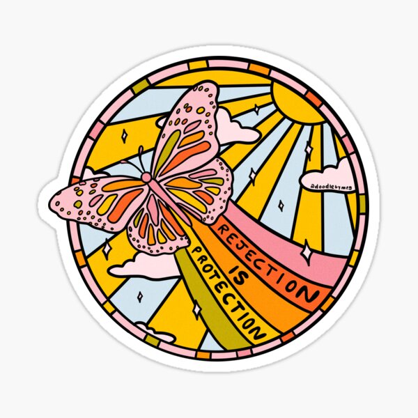 Item preview, Rejection is Protection designed and sold by doodlebymeg.