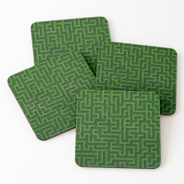 Item preview, Green Maze Art Print designed and sold by ThreadsByCampion.