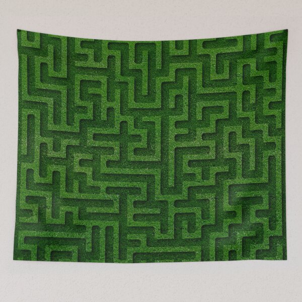 Item preview, Green Maze Art Print designed and sold by ThreadsByCampion.