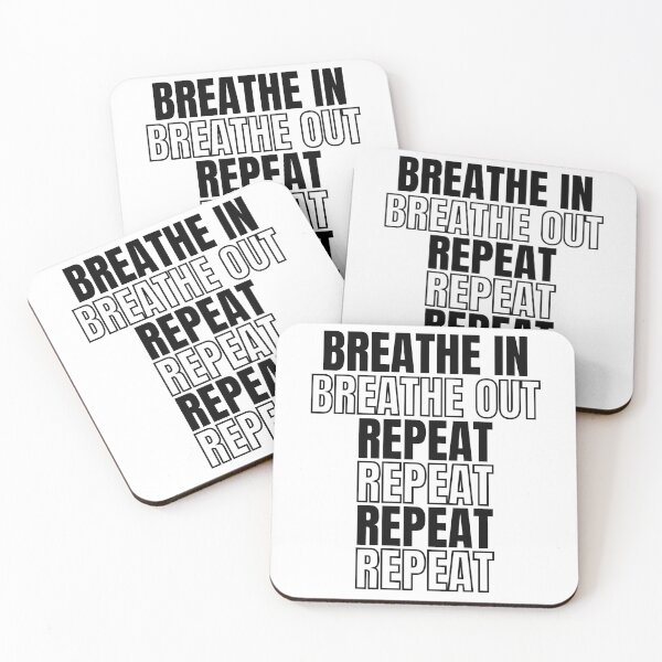 Item preview, Breath In Breath Out Repeat - for dark items designed and sold by 133DandC.