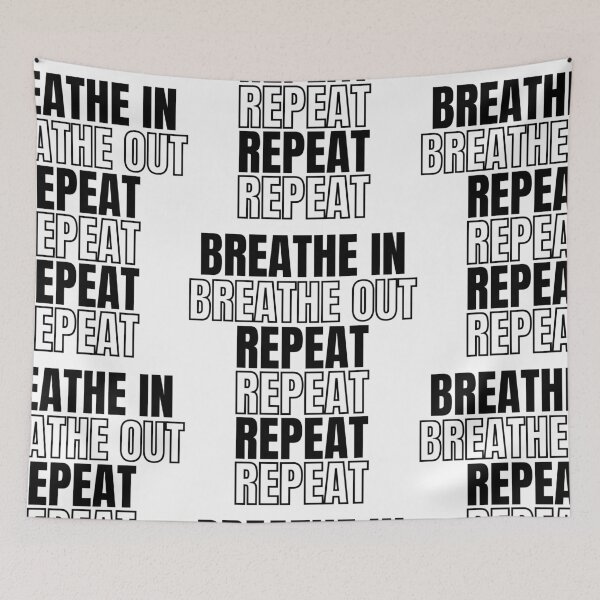 Item preview, Breath In Breath Out Repeat - for dark items designed and sold by 133DandC.