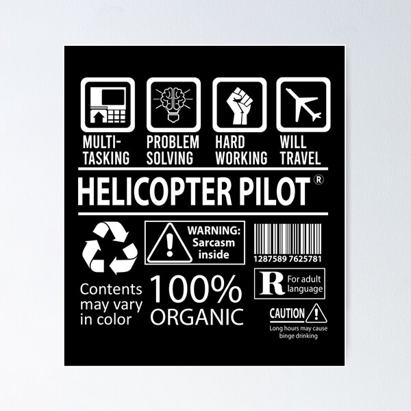 Item preview, Helicopter Pilot T Shirt - Multitasking Job Gift Item Tee designed and sold by arlinasdua.