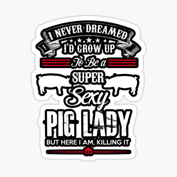 Item preview, Super Cute Pig Lady designed and sold by NDS-Merch.