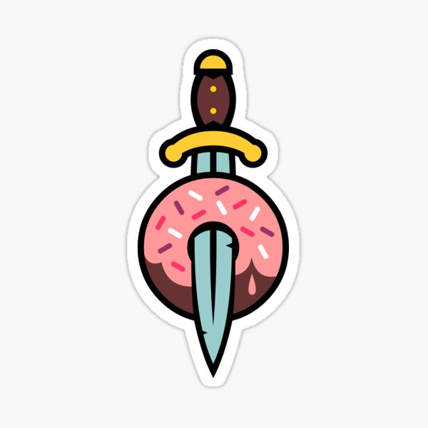 Donut Sword Sticker