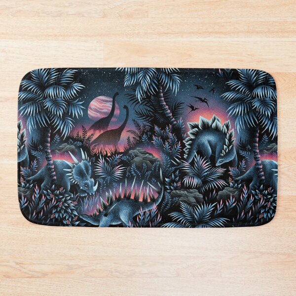 Item preview, Dinosaur Lagoon - Blue / Pink designed and sold by Andrea Muller.