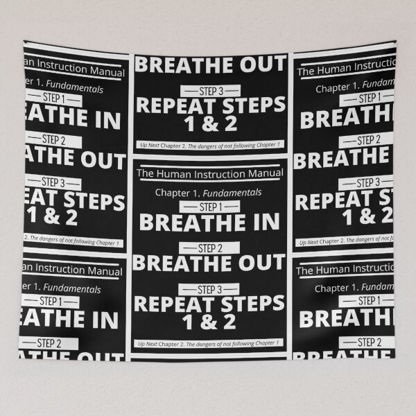 Item preview, Breath In Breath Out Repeat V2 - for dark items designed and sold by 133DandC.