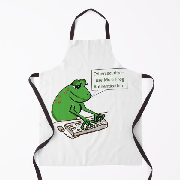 Item preview, Cybersecurity frog uses multi frog authentication geek computing designed and sold by empressbat merch.