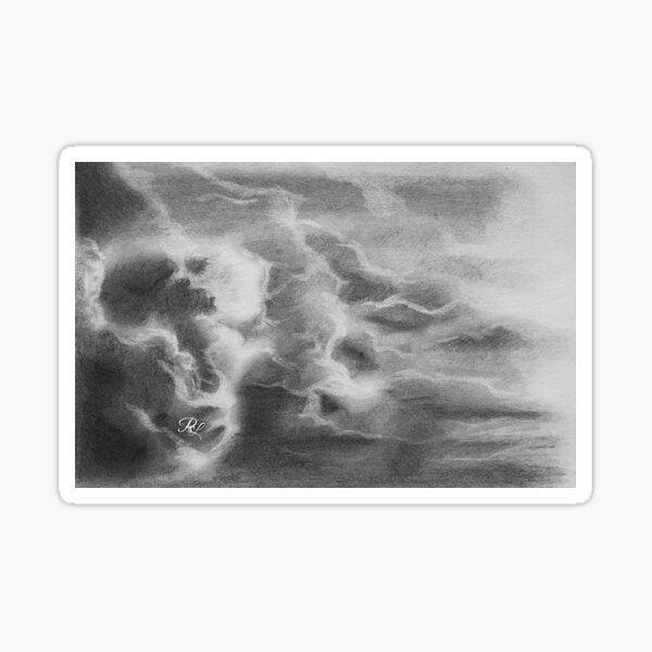 Grey Clouds Sticker