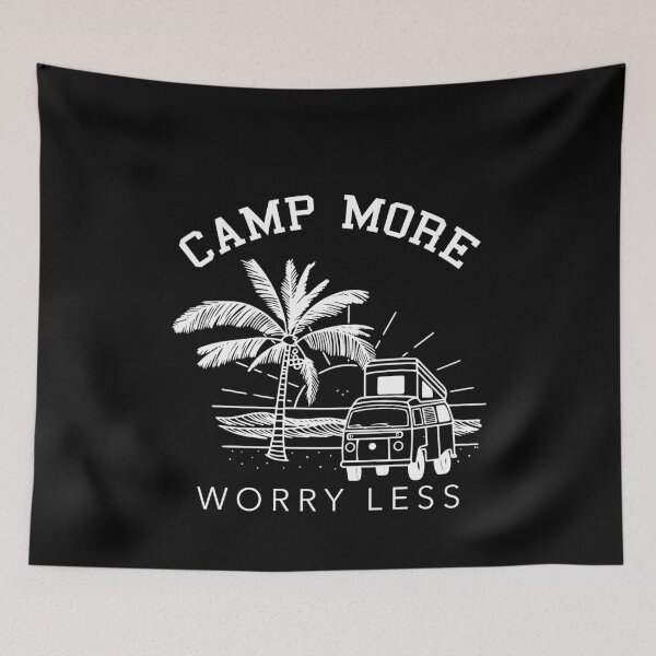 Item preview, Camp More Worry Less Camping Lover Gift Outdoor Mom Dad designed and sold by ZimbomDesigner.