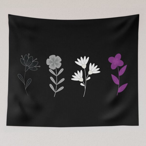 Item preview, Ace Asexual Flowers Gift, Proud Asexual, Demisexual Greysexual Gender Identity Pride, Asexuality LGBT+ designed and sold by ArtsyloShop.