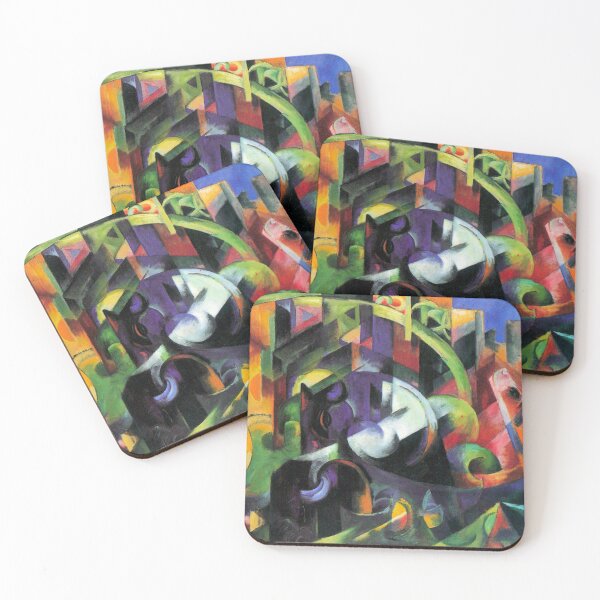 Item preview, 'Abstract with Cattle' by Franz Marc (Reprint) designed and sold by Classic Visions Gallery.