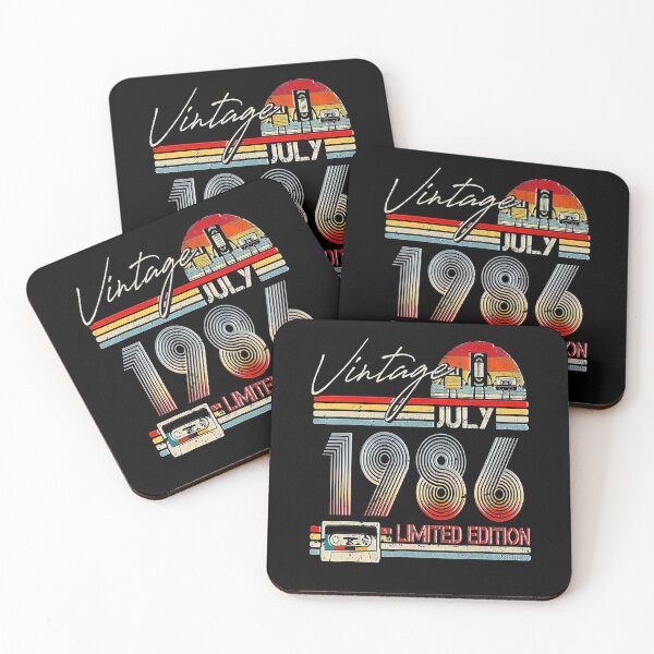 Item preview, Happy 35th Birthday Vintage July 1986 35 Years Old designed and sold by BegayStore.