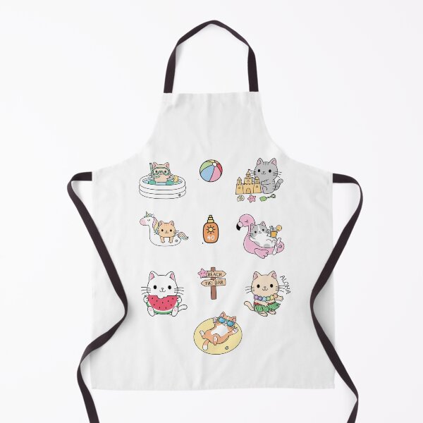 Item preview, Order Large - Summer Kitty Sticker Pack or other products designed and sold by WilmasIsland.