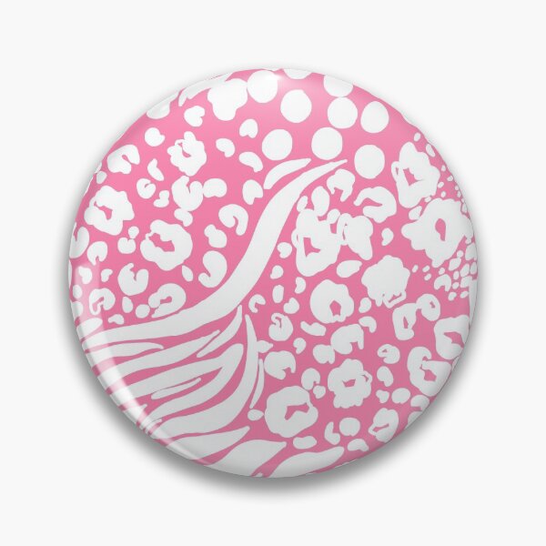 Item preview,   White and pink multipatterned animal print designed and sold by Infinotterns.