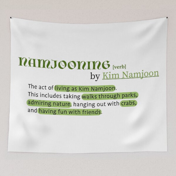 Item preview, Namjooning Definition Design (RM-BTS) designed and sold by Bianca Lino Wozniak.