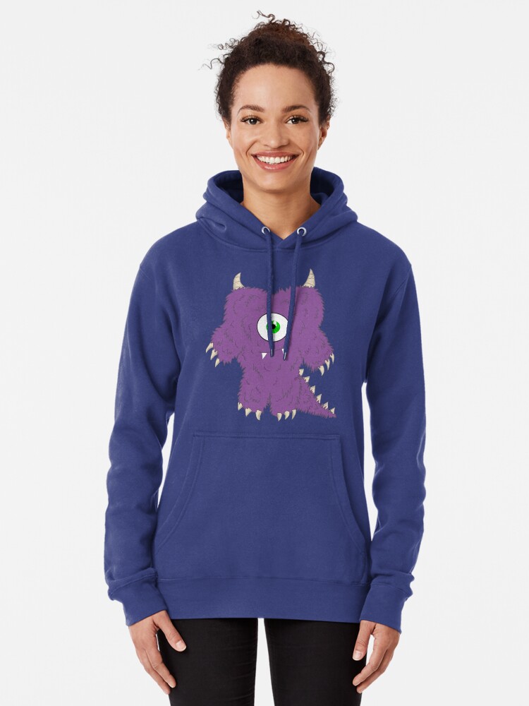 purple monster hoodie