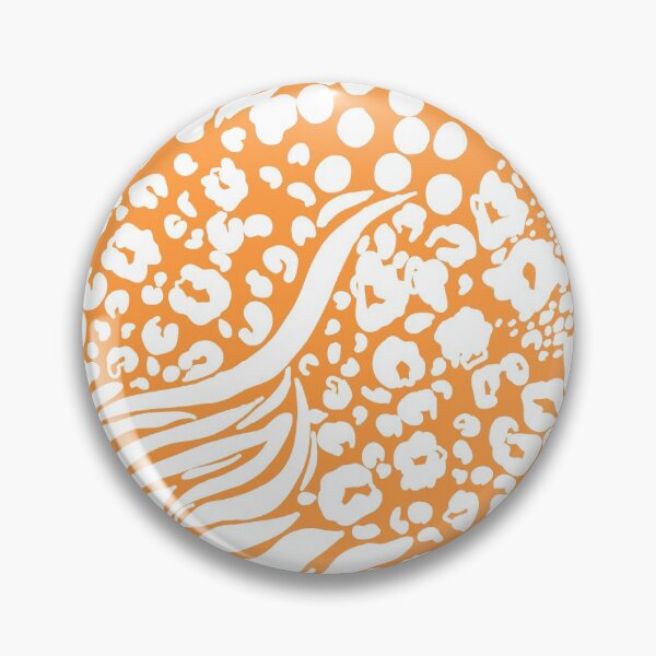 Item preview, White and orange multipatterned animal print designed and sold by Infinotterns.