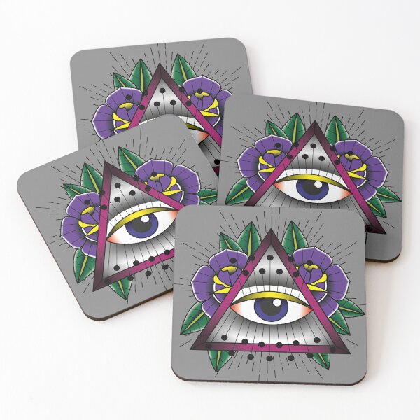 Item preview, All-seeing eye tattoo style designed and sold by Rafael Franklin.