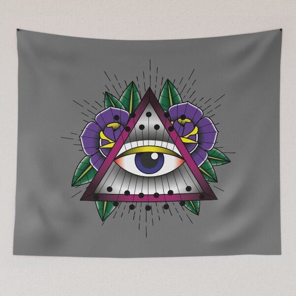 Item preview, All-seeing eye tattoo style designed and sold by Rafael Franklin.