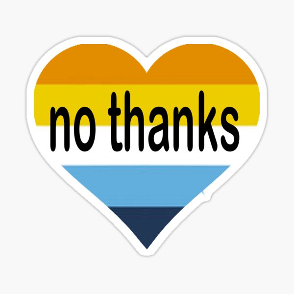 Artikel-Vorschau von "Nein danke" AroAce Pride Heart, designt und verkauft von LuxxyDraws.