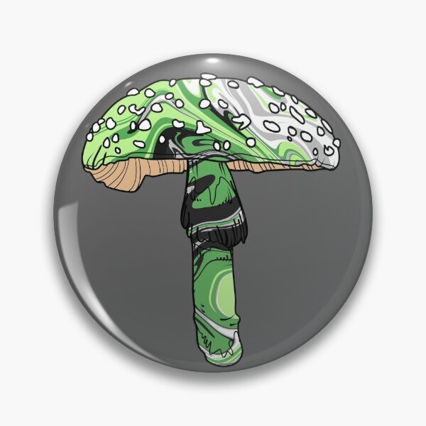 Item preview, Aro Demiro Pride Tie dye Mushroom  designed and sold by NerdyCupcake559.