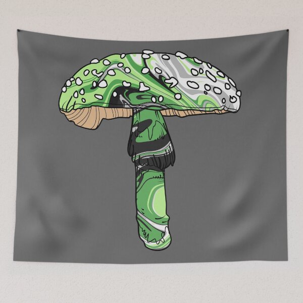Item preview, Aro Demiro Pride Tie dye Mushroom  designed and sold by NerdyCupcake559.