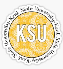 Kent State Gold Sticker