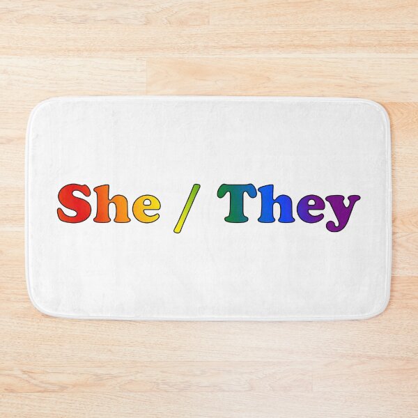 Item preview, She / They Rainbow designed and sold by CaptinAubs.