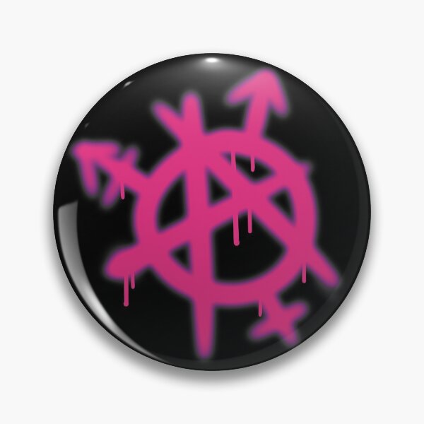 Item preview, trans gender anarchy symbol pink designed and sold by PrydeManticorn.