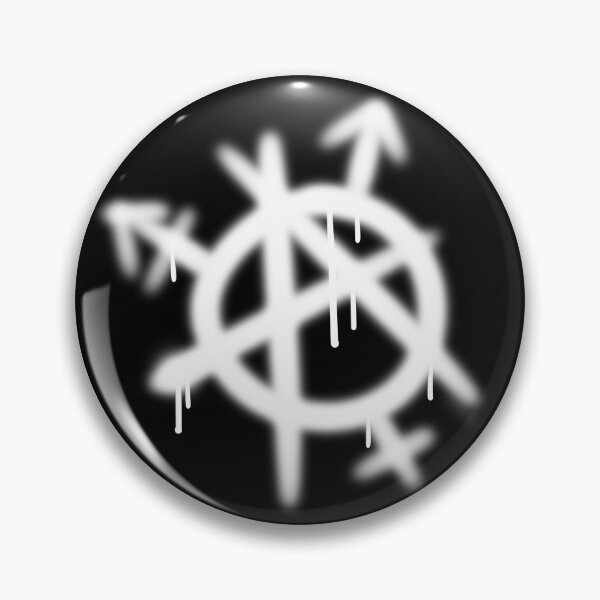 Item preview, trans gender anarchy symbol white designed and sold by PrydeManticorn.