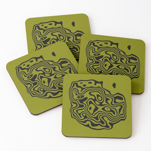 Item preview, Contour design - black and olive designed and sold by rahilvalani.