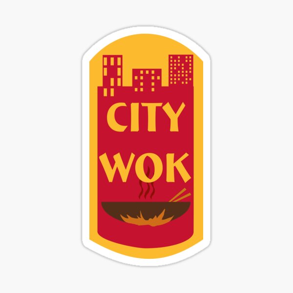 City Wok Logo Sticker