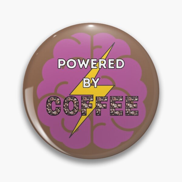 Item preview, Powered by Coffee | Coffee Charging Battery designed and sold by NerdyByDesign.