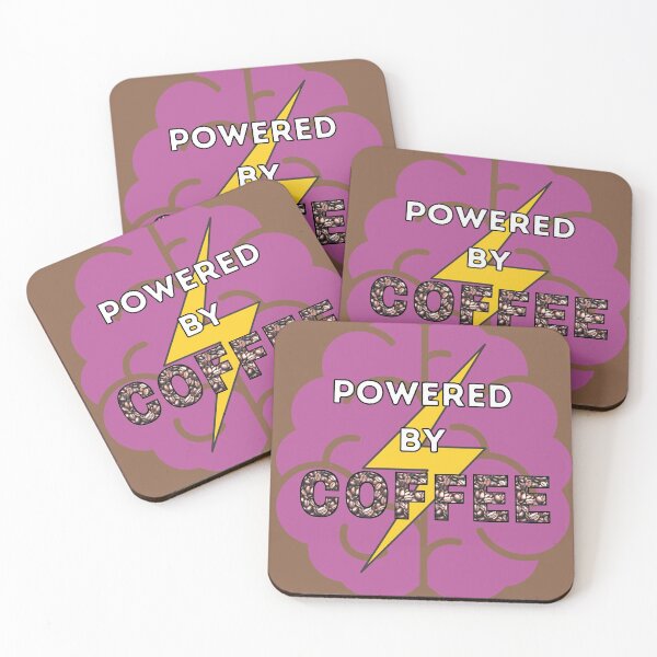 Item preview, Powered by Coffee | Coffee Charging Battery designed and sold by NerdyByDesign.