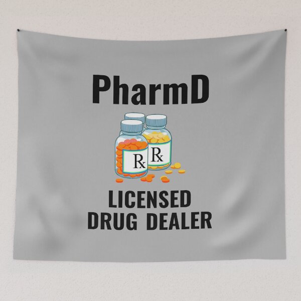 Item preview, PharmD Licensed Drug Dealer - Pharmacy Student, Pharmacist, Pharmacy School, PharmD Graduate, PharmD Graduation Gift, Pharmacy Degree designed and sold by jadedscientist.