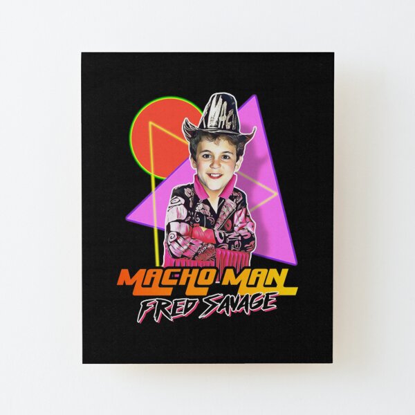Macho Man Fred Savage Wood Mounted Print