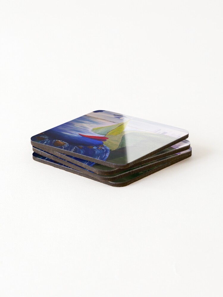 Thumbnail 4 of 5, Coasters (Set of 4), Sailors Vision  designed and sold by RudyYoder.