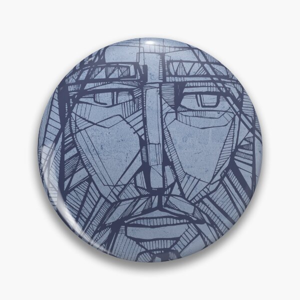 Item preview, Jesus Christ face ink illustration designed and sold by Bernardo Ramonfaur.
