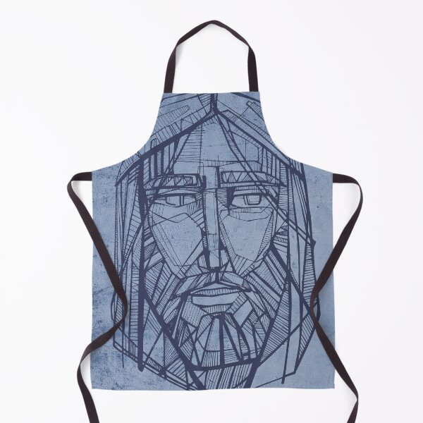 Item preview, Jesus Christ face ink illustration designed and sold by Bernardo Ramonfaur.