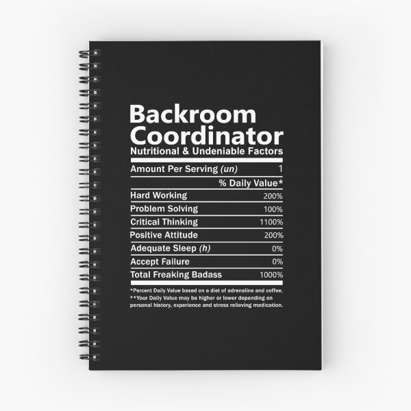 Item preview, Backroom Coordinator T Shirt - Nutritional And Undeniable Factors Gift Item Tee designed and sold by ccombercor.