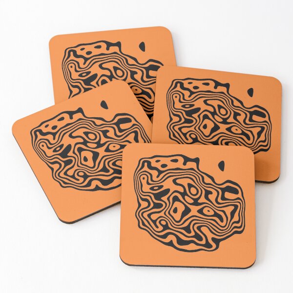 Item preview, Contour design - black and orange designed and sold by rahilvalani.