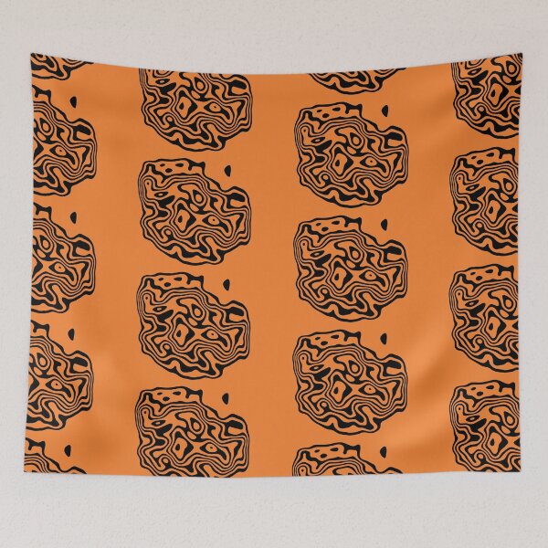 Item preview, Contour design - black and orange designed and sold by rahilvalani.