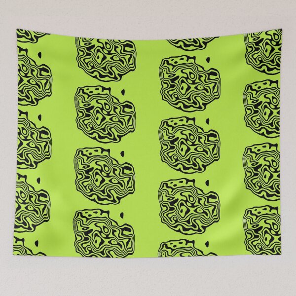 Item preview, Contour design - black and lime designed and sold by rahilvalani.