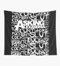 Asking Alexandria rock n roll bad words Wall Tapestry