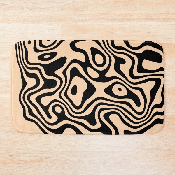 Item preview, Contour design - black and apricot designed and sold by rahilvalani.
